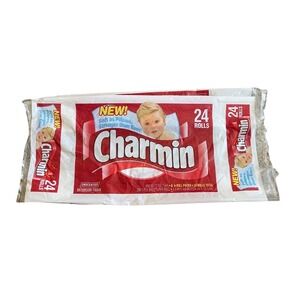 Vintage Red Charmin Bathroom Tissue Toilet Paper 24‎ Pack Baby Movie prop 90s
